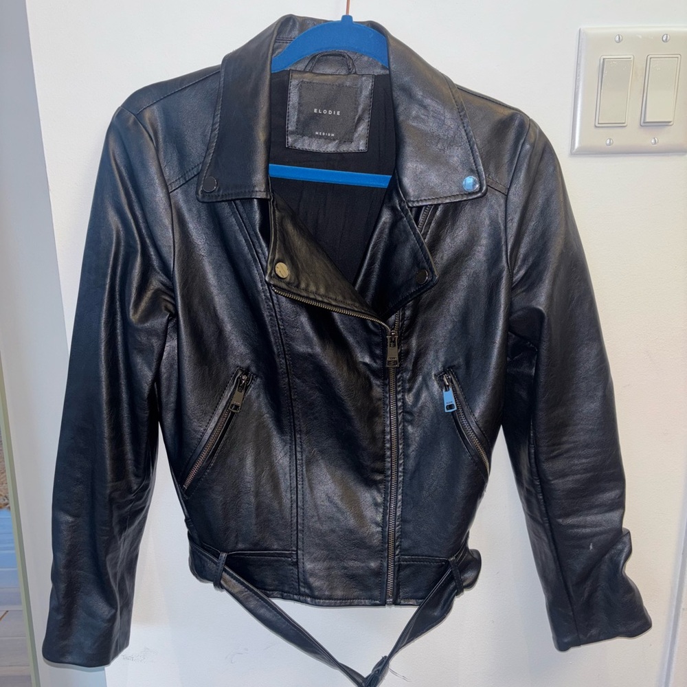 Eloquii Black Leather Jacket